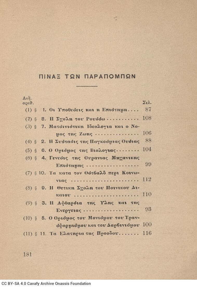 19,5 x 13 εκ. 182 σ. + 2 σ. χ.α., όπου στη σ. [Ι]: 1 σελίδα τίτλου και κτητορική σφ�